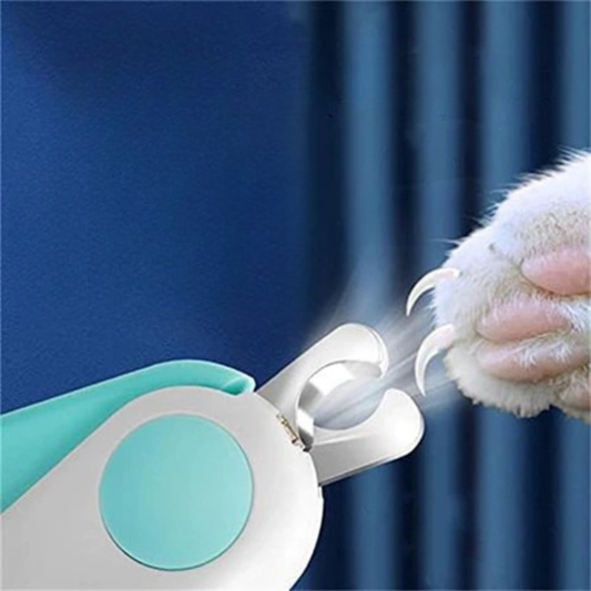 Cortador de Unhas Profissional para Gatos com LED