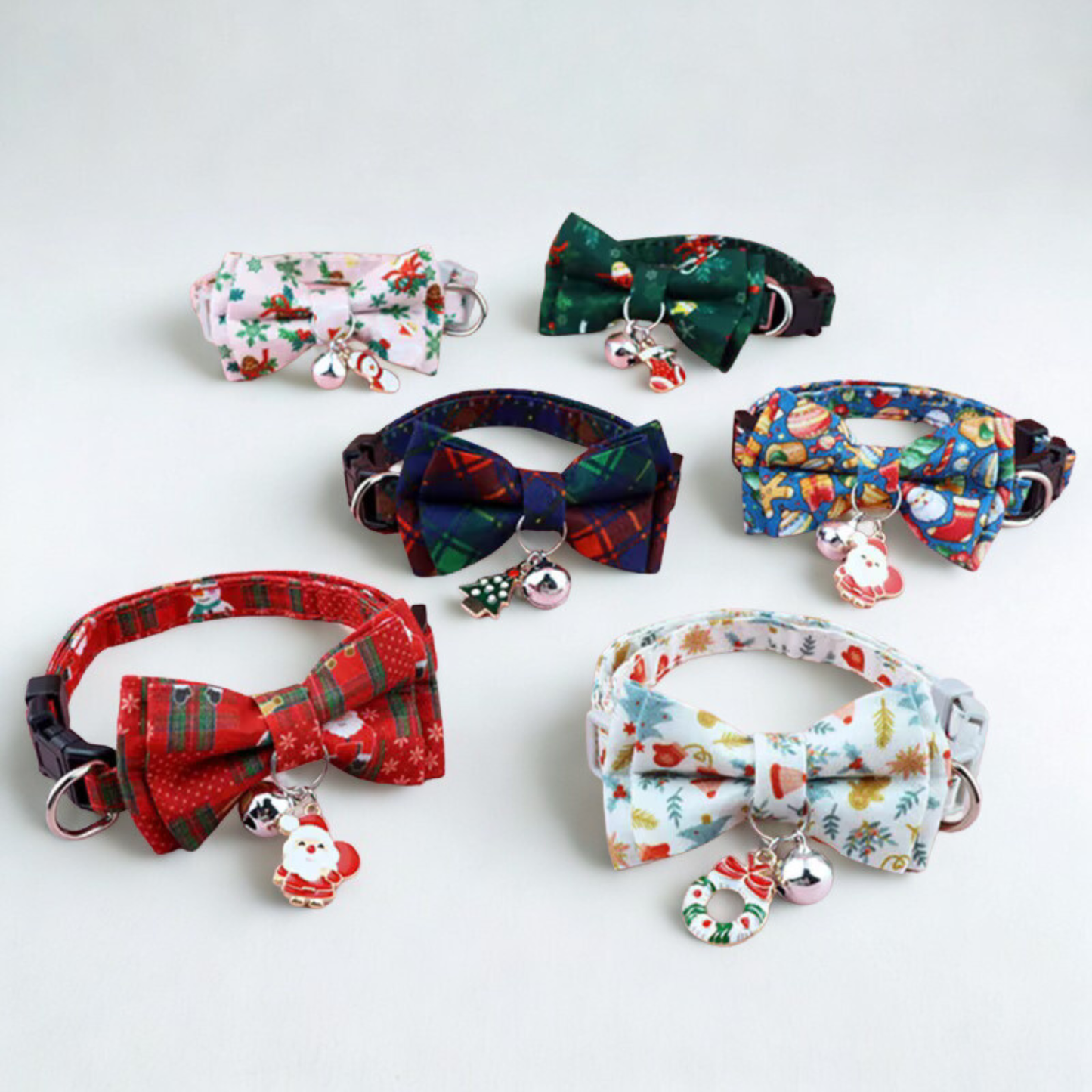 Coleira Natalina com Lacinho