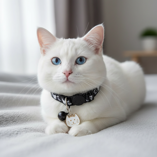 Coleira com Pingente de Gatinho