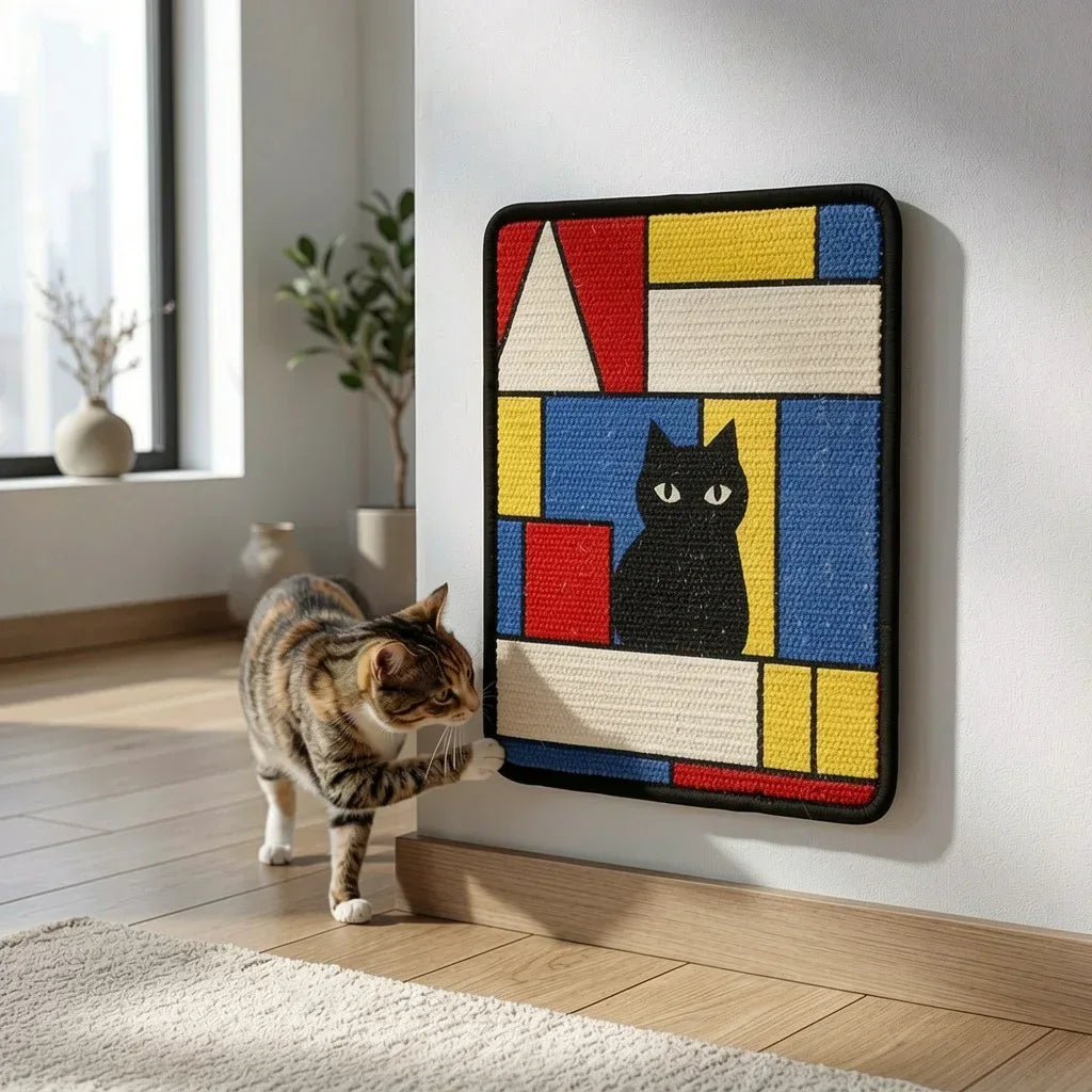arranhador para gatos geométrico
