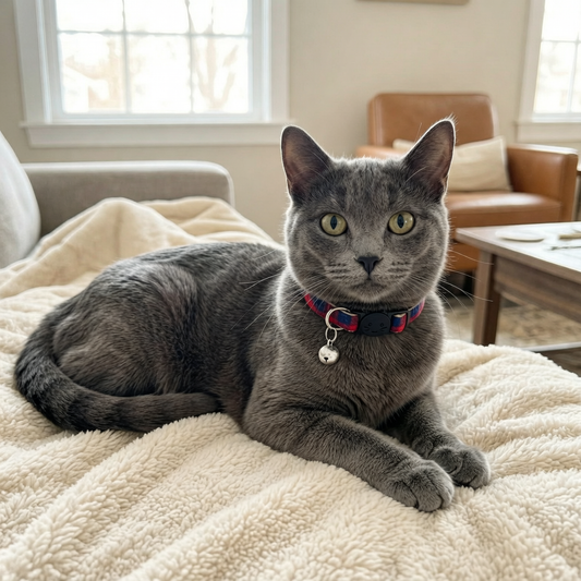 Coleira Xadrez com Sino