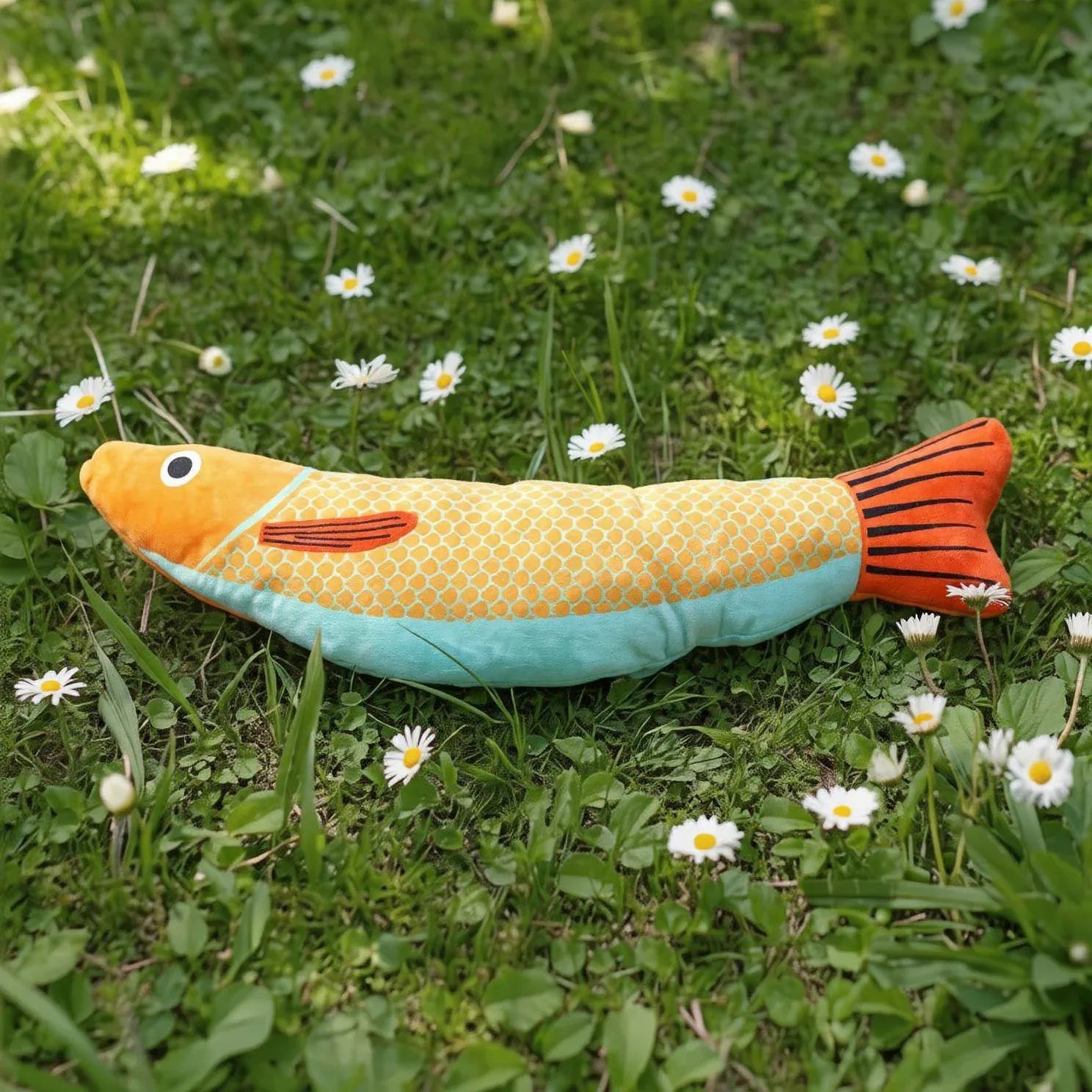 brinquedo peixe interativo para gatos com catnip