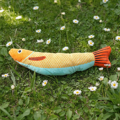 brinquedo peixe interativo para gatos com catnip