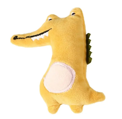 Brinquedo jacaré amarelo para gatos 
