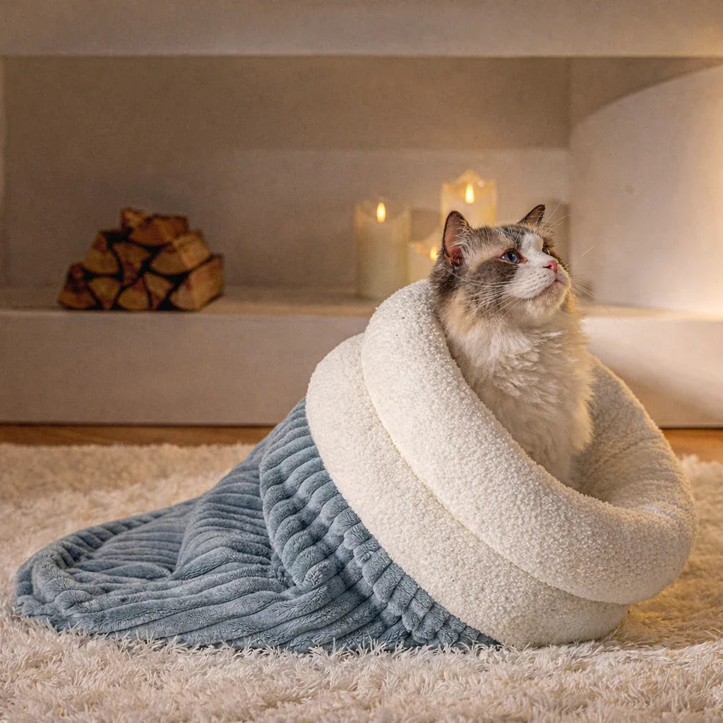 cama para gatos azul ninho
