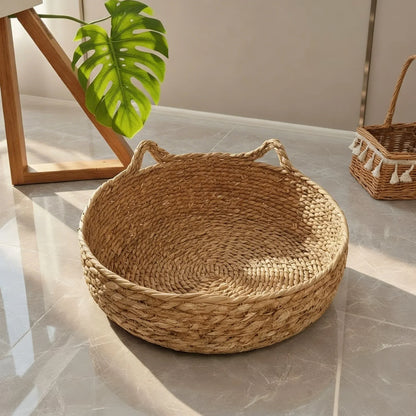 Acabamento reforçado em cama de sisal natural