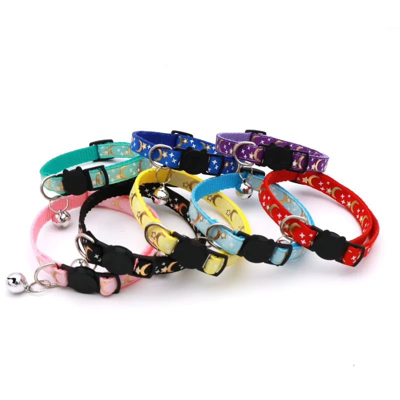 Coleiras para gatos gatos com diversas cores 