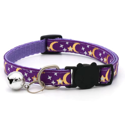 Coleira roxo para gatos confortável