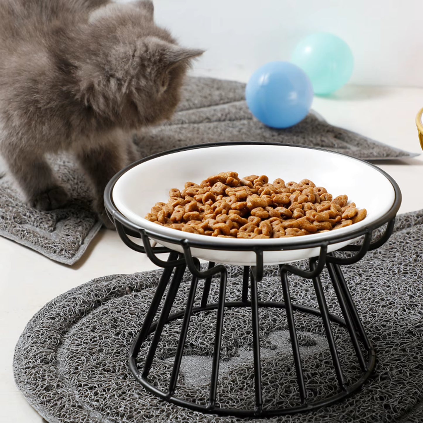 comedouro para gatos com comida