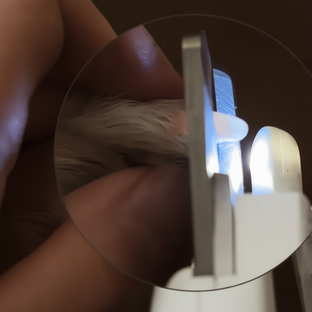 Luz LED Do Cortador De Unha Para Gato Iluminando A Unha Com Precisão
