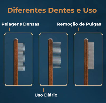 Tipos de dentes de pente para gatos e seus usos