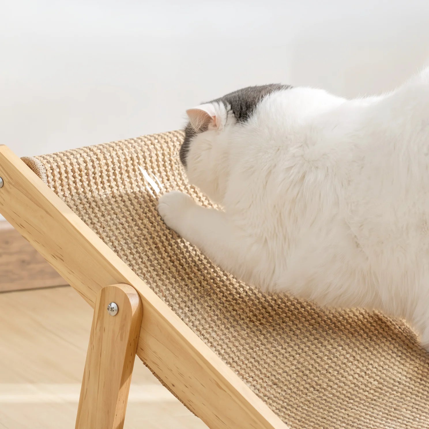 gato arranhado cadeira para gatos feita com sisal e madeira