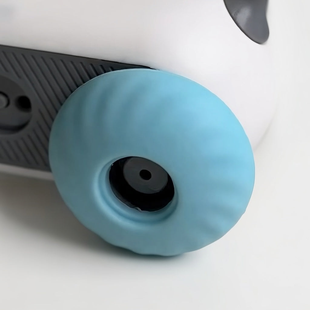 Roda do brinquedo automático caça ativa para gatos da Cantito isolado em fundo neutro mostrando detalhes do design.