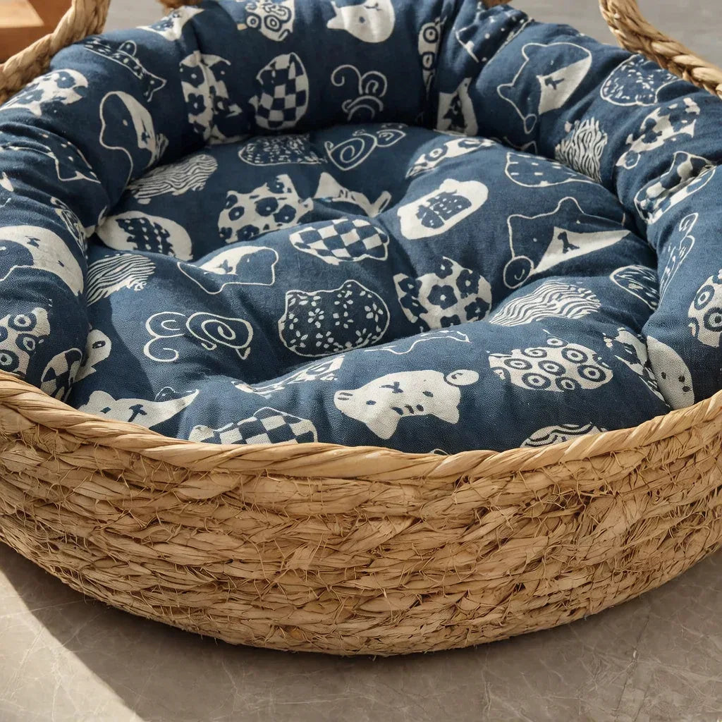 Material premium da cama para gatos aurora deita em sisal