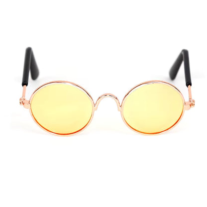 Óculos para gatos amarelo