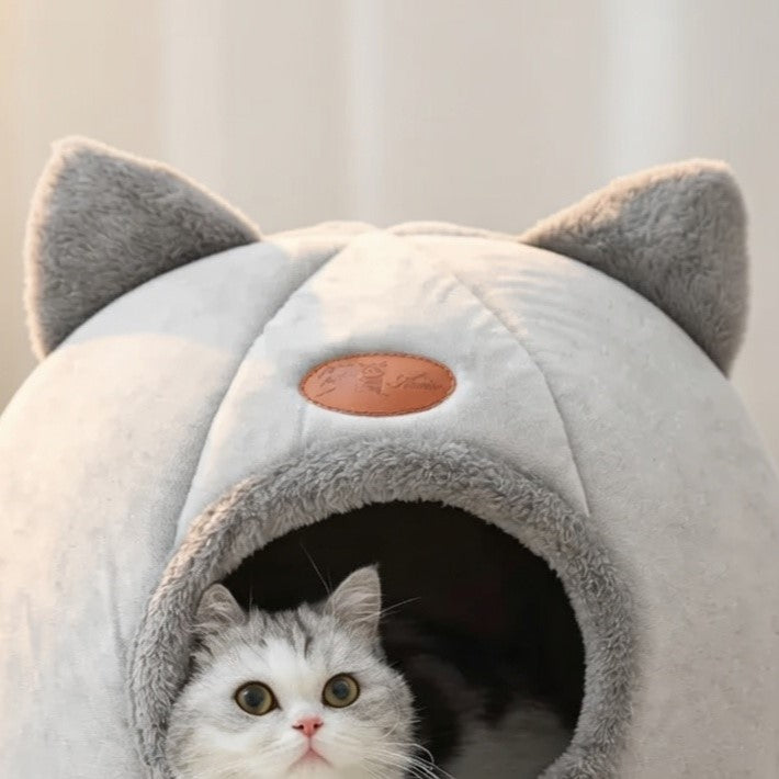 Orelhas decorativas da cama para gatos design felino delicado