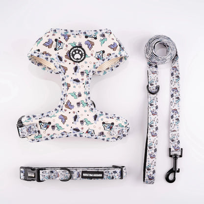 Peitoral para gatos premium branco 