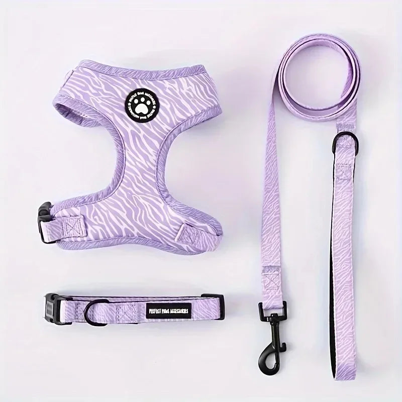 Peitoral para gatos premium roxo confortável