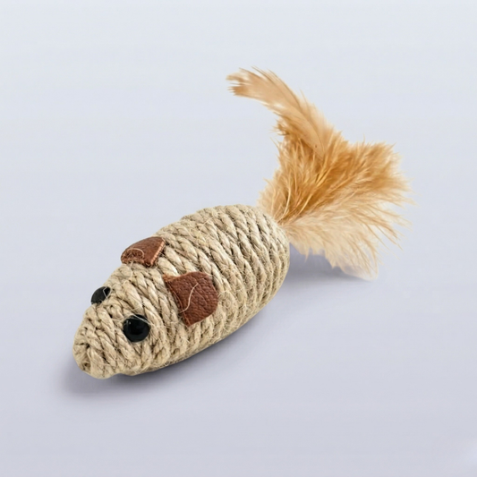 Rato para gatos feito em sisal mordedor 