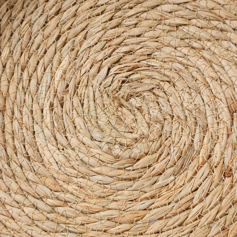 Detalhe do sisal natural trançado em cama para gatos