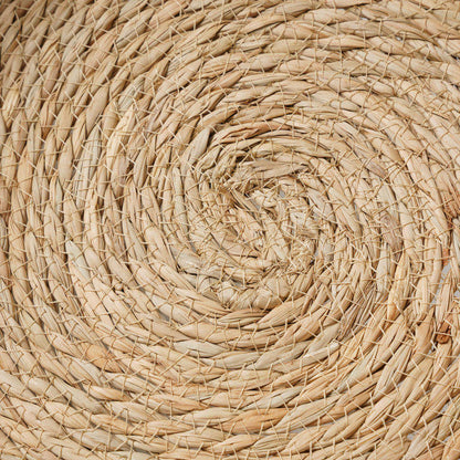 Detalhe do sisal natural trançado em cama para gatos